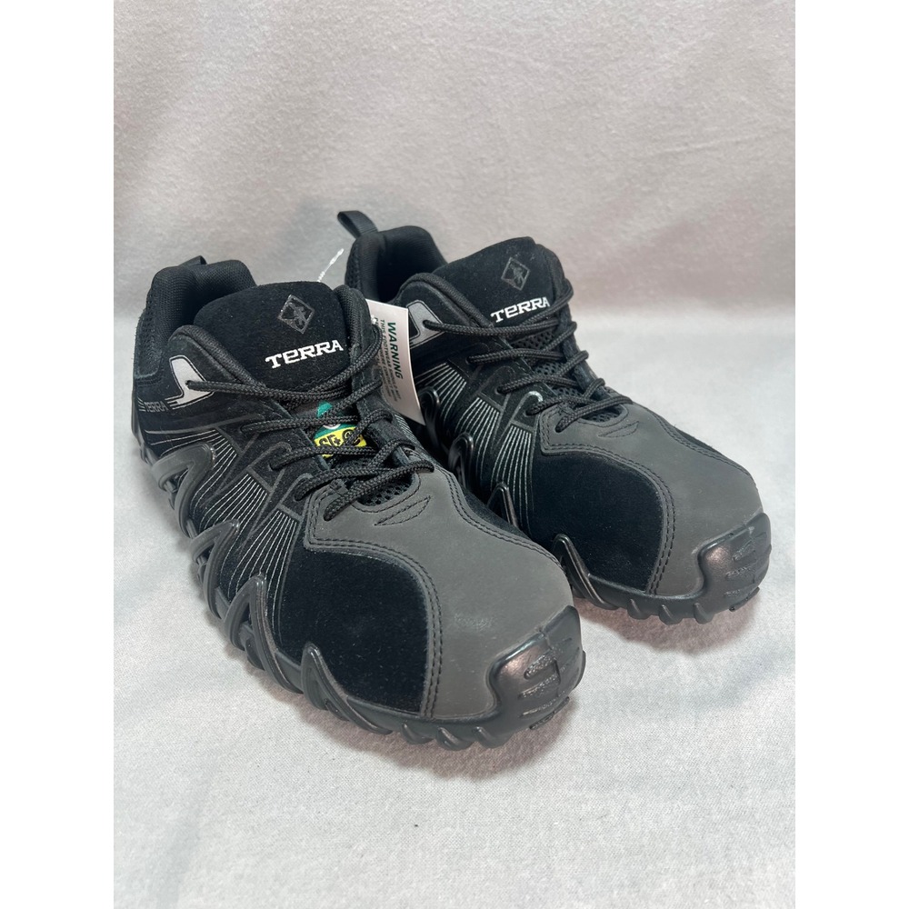 Terra Spider X Black Safety Shoes Composite Toe Slip Resistant Work Industrial 8